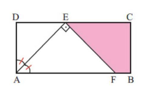 Дано: ABCD прямоугольник AB = 15 см, AD = 4 см, ∠DAE ≅ ∠EAF Найдите: площадь трапеции FBCE с объясн