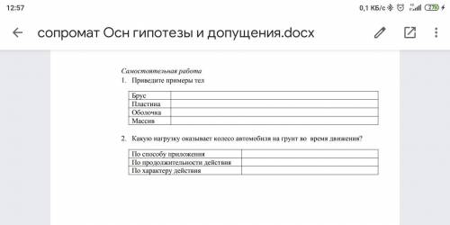 Самостоятельная работа