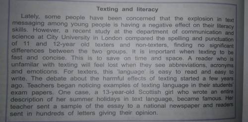 Прочитайте текст и ответьте на вопрос. Who started the debate about the possible danger of texting?