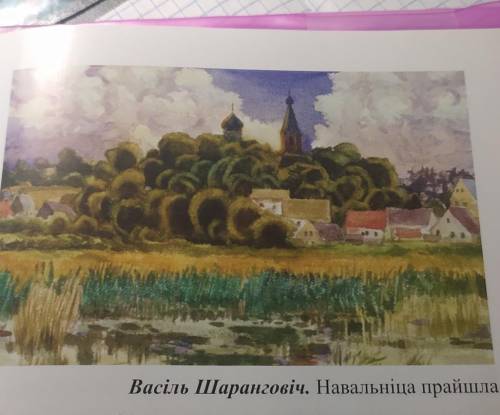 Сачыненне-апісанне па рэпрадукцыі карціны Васіля Шаранговіча Навальніца ппрайшла + План