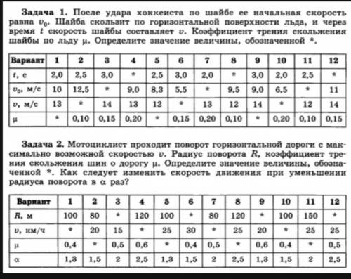 с двумя задачами вариант 11