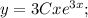 y=3Cxe^{3x};