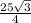 \frac{25\sqrt{3}}{4}