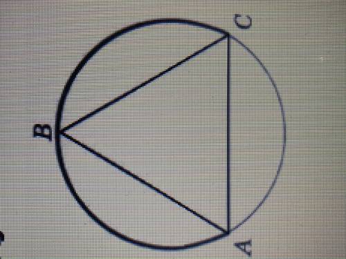 На рисунке треугольник АBC - правильный. найди длину дуги ABC, если длина окружности равна 24.