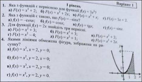 ДЗ АЛГЕБРА 11 КЛАСС ИНТЕГРАААЛЫ ФОТО С УКРАИНСКОМ ТЕКСТОМ, КОМУ НЕУДОБНО, ПЕРЕВЕДУБУДУ ПРИЗНАТЕЛЕН О