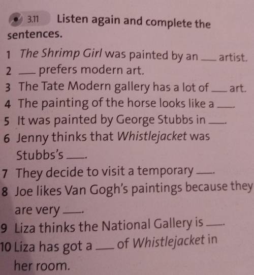 5 Listen to a conversation. Where are23.11Jenny and Joe?33.11Listen again and complete thesentences.