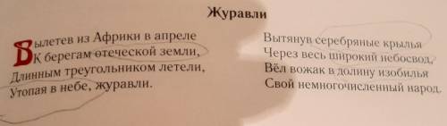 Перечитайте первую и вторую строфы стихотворения «Журавли». Какие слова и выражения, художественные