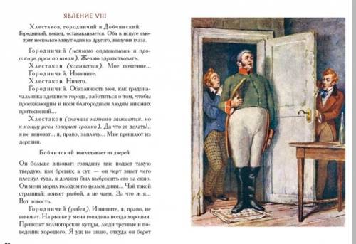 Рассмотрите иллюстрацию. Проанализируйте, как художник передает характеры персонажей и действие пьес