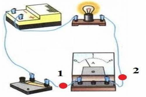 Рассмотрите схему электрической цепи, изображенную на рисунке. Перечислите составные части электриче