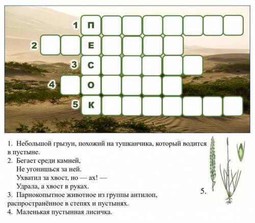 Разгадай кроссворд. ответы