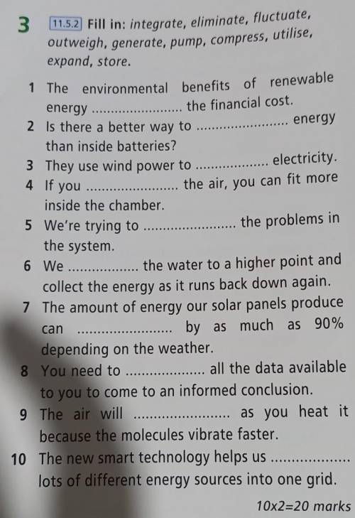 Progress Cher 64 If you3(1152) Fill in: integrate, eliminate, fluctuate,outweigh, generate, pump, co