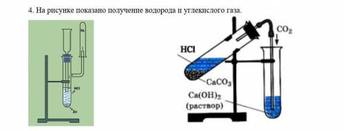 На рисунке показано получение водорода и углекислого газа. (a) Напишите словесное уравнение реакции