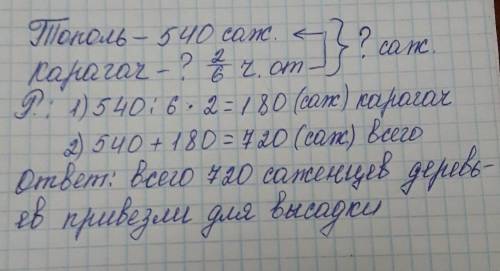 Для высадки зелёной изгороди вдоль трассы привезли 540 саженцев тополя, а карагача - 2от количества