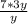 \frac{7*3y}{y}