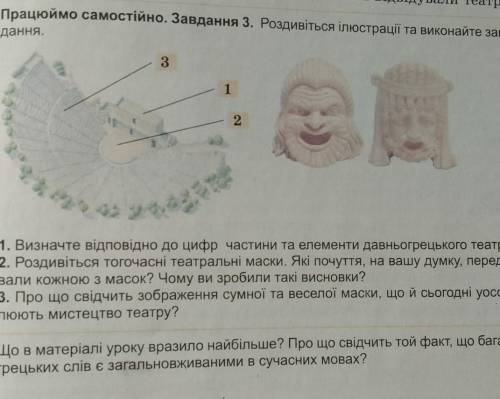 ПРАЦЮЙМО САМОСТІЙНО.ЗАВДАННЯ. 3 роздивіться ілюстрації та виконайте завдання