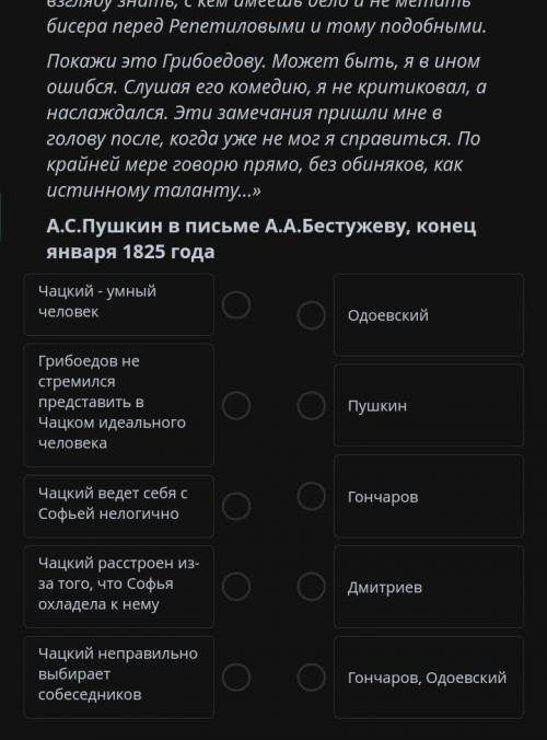 Комедия А.С.Грибоедова «Горе от ума» при своем появлении наделала много шума и вызвала множество про