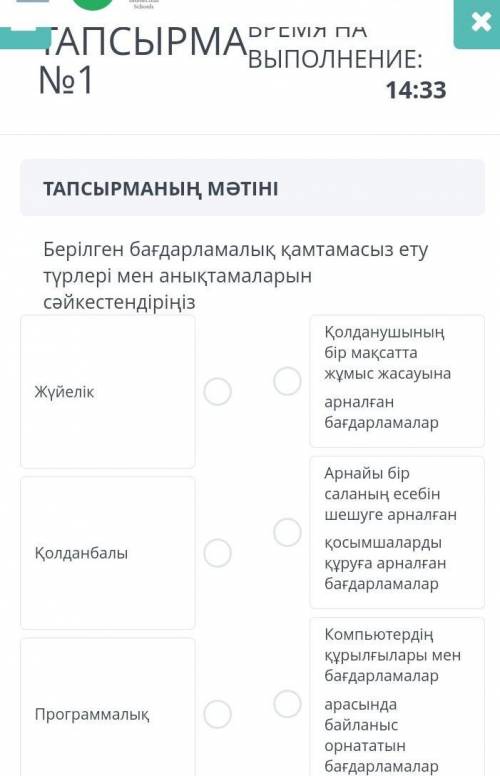 Информатика БЖБ 3 тоқсан білім ленд