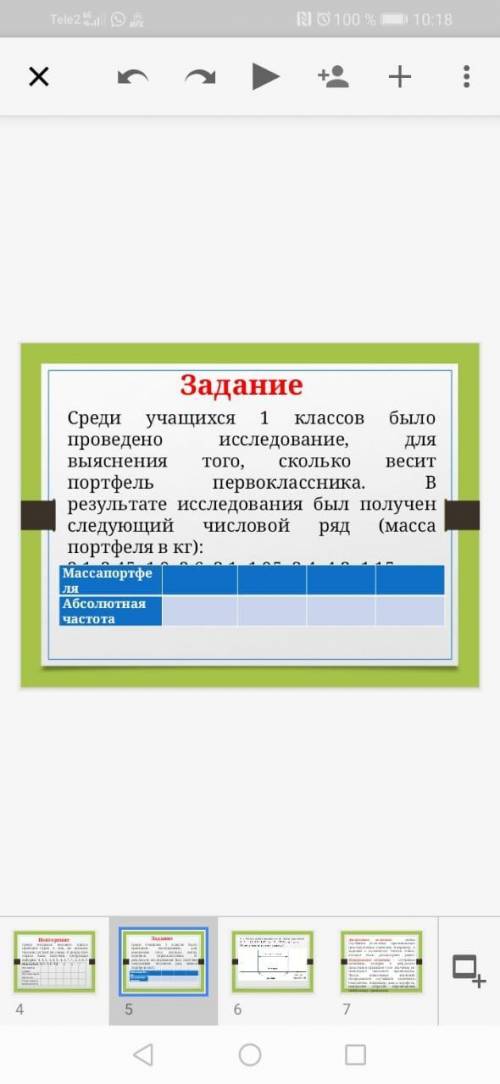 Среди учащихся 1 классов было проведено исследование, для выяснения того, сколько весит портфель пер