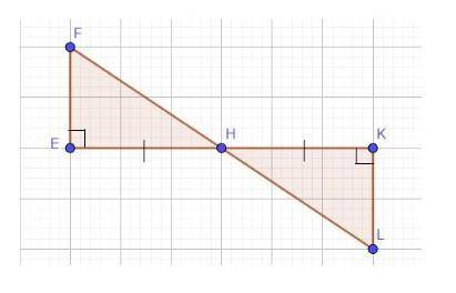 4. На рисунке EH=HK. а) Докажите, что ∆HFE=∆LHK.б) Найдите LH, если HF = 4 см.​