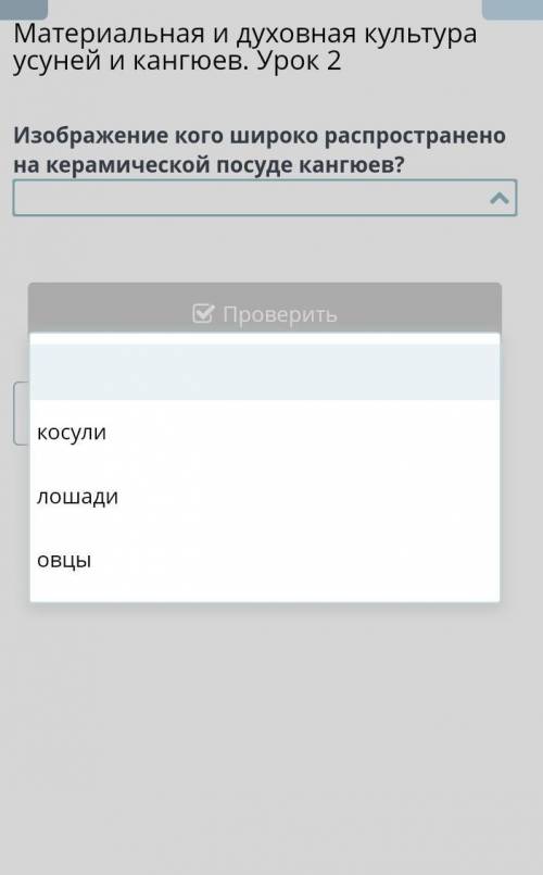 Изображения кого широко распространено на керамической посуде кангюев косули, лошади, овцы надо ​