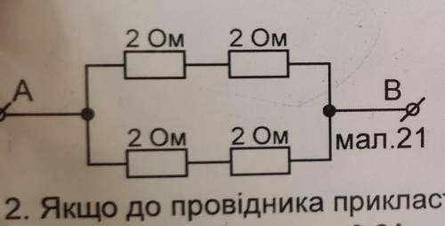 Визначити опір ділянки кола між точками А і Б​