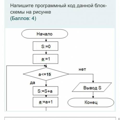 Нужно написать программный код в С++ по данной блок схеме: