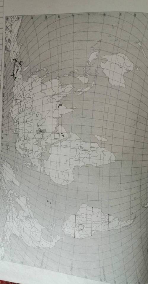 На карте мира, приведенной на странице 6, изображение маршрут экспедиции одного из путешественников,