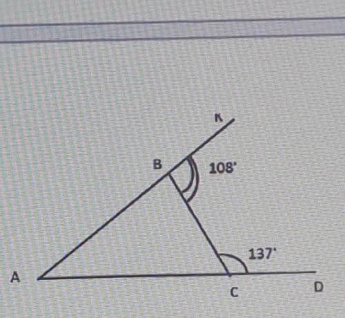 2. а) По данным рисунка найдите углы треугольника АВС ​