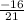 \frac{-16}{21}