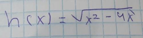 Найдите производную функцию h(x) =√x^2-4x​