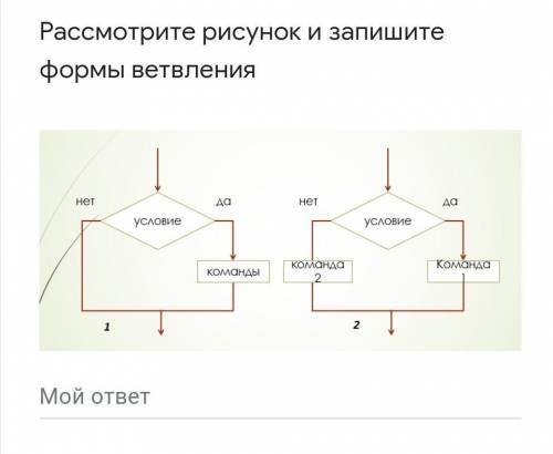 Рассмотрите рисунок и запишите формы ветвления ￼Мой ответ помагите у меня сор​