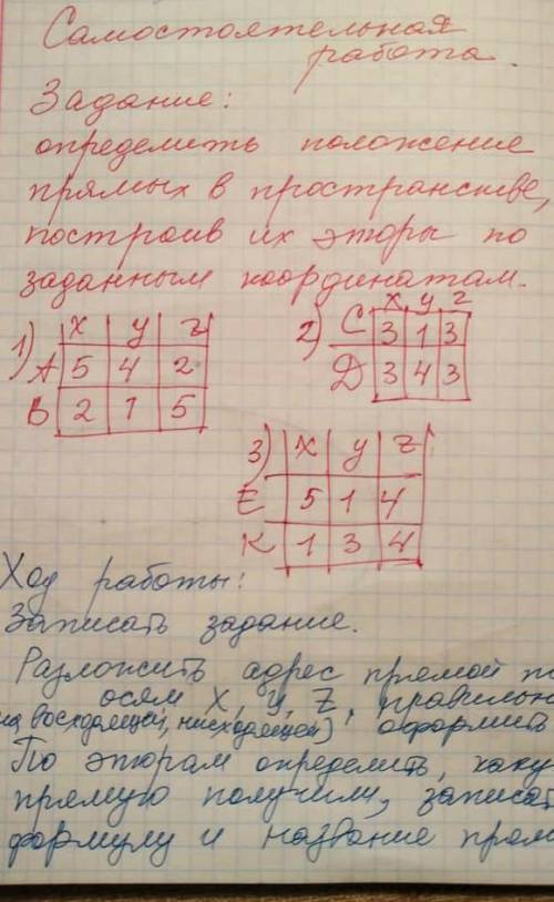 ОПРЕДЕЛИТЬ ПОЛОЖЕНИЕ В ПРОСТРАНСТВЕ НАДО ​