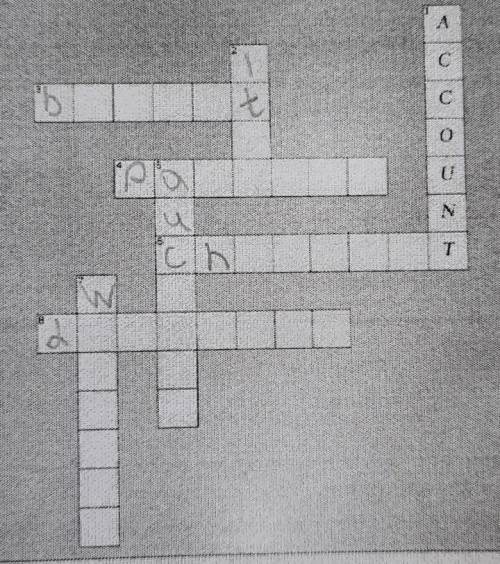 Complete the crossword.​