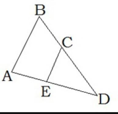 Средняя линия EC треугольника ABD равна 16 см. Вычисли сторону AB.22.jpgКакому отрезку равен данный