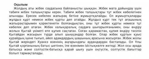 Берілген сөздердің мәтіннен естіген баламасын жазыңыз. азықтанатын - естияр - қамалының – СОЧ 6 клас