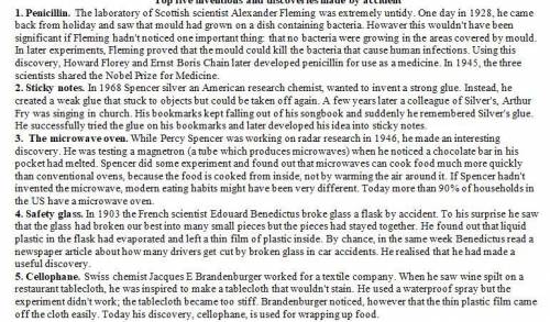 WHICH DISCOVERY OR DISCOVERIES… 1. was/were made outside a laboratory? 2. was/were a result of not c