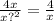 \frac{4x}{x {?}^{2} } = \frac{4}{x}