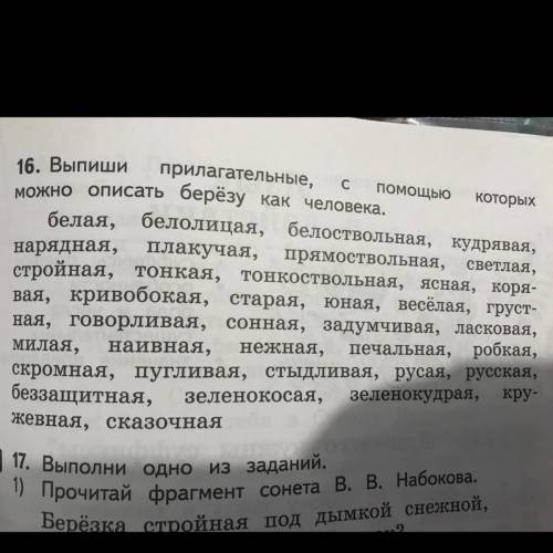 Придумай небольшую сказку о березе используя слова .