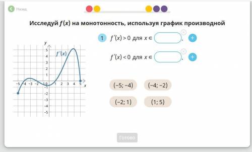 Ещё нужно написать промежутки убывания и возрастая функций.