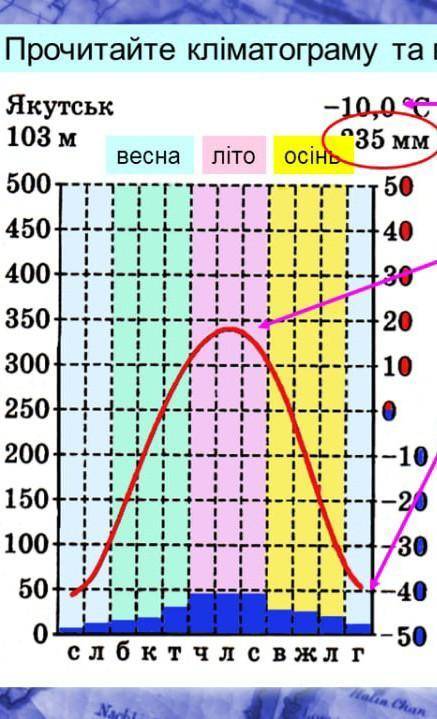 можете будь ласка визначити тип клімату??? ​