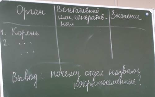 Растение:горох;нужно разобрать его органы по таблице ,и можете с выводом ​