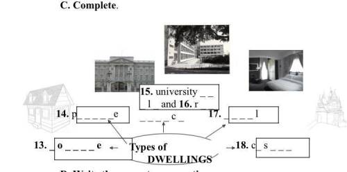 Types of dwellings: _o_ _ _ _ e P_ _ _ _ _e _ _ _ _c_ _ _ _ _ l C_s_ _ _ _