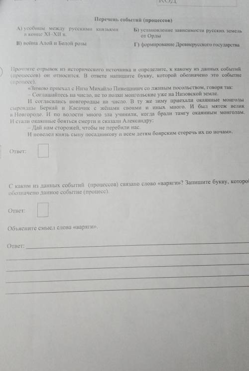 ВПР ПО ИСТОРИИ 6 КЛАСС​