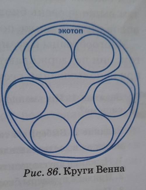 2. Представленную экосистему изобра- зи в виде кругов Венна (рис. 86).Стрелками обозначь связи.​