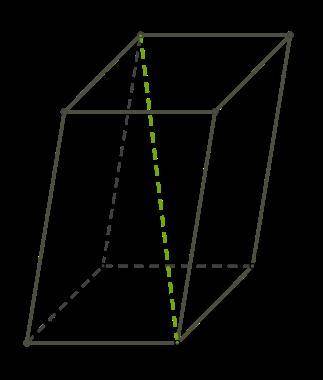 Основание наклонного параллелепипеда — квадрат со стороной 10 см. Боковое ребро AA1 = 5 см со сторон