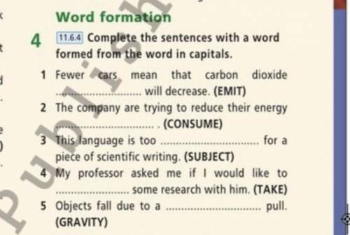 Complete the sentences with a word formed from the word in capitals