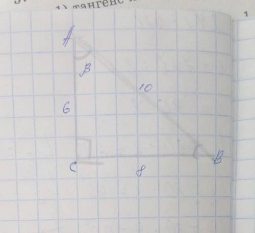 знайти cos a, cos b, sin a, sin b, tg a, tgb, ctg a, ctg b прямокутного трикутника, якщо ab =8см ,bc