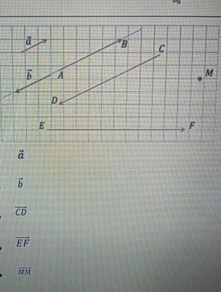 Пользуясь данными рисунка, Укажите векторы сонаправленные векторы→CD​
