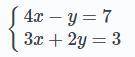 Знайдіть розв'язок системи рівнянь: