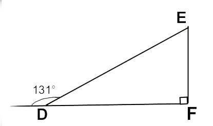 с заданием EDF = ? E = ? D = 131 градусов F = 90 градусов